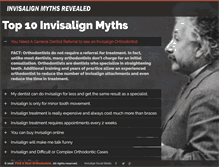 Tablet Screenshot of invisalignmyths.com